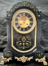 Antique french marble mantle clock