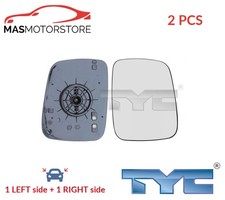REAR VIEW MIRROR GLASS PAIR LHD ONLY TYC 337-0083-1 2PCS P NEW OE REPLACEMENT
