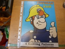 Fireman Sam 4 Knitting Patterns by Gary Kennedy (Intarsia)