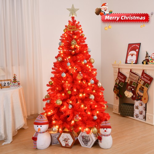 6ft red led - red,