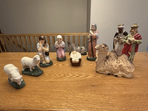 Piece nativity scene made - piece,