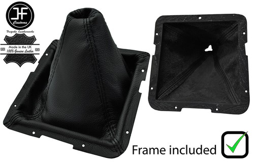 Black stitch leather gear - leather,