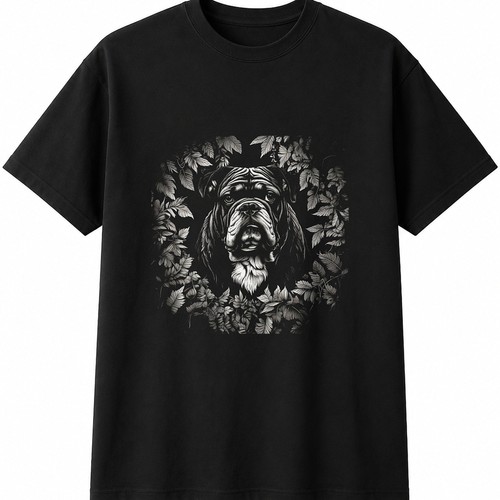 Botanical english bulldog - bulldog, mens