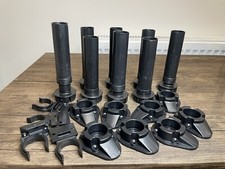 KITCHEN BASE UNIT/CABINET ADJUSTABLE LEGS/FEET WITH PLINTH CLIPS BLACK 125MM-160