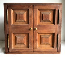 Unique Craftsman Made Bathroom Storage Cupboard / Cabinet. Brass Fittings.