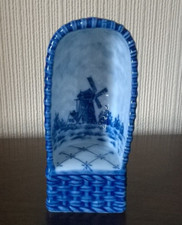 1920's Swaine & Co Germany Delft Wicker Style Lambing Chair