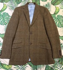 Marks and Spencer Yorkshire Tweed Jacket By Moon Size 38 Long Brown Wool M & S