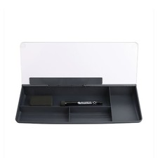 Glass Desk Whiteboard With Storage Message Board Memo Keyboard Stand  Desktop