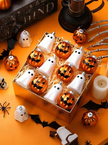 6pcs halloween ghost - 12/6pcs,