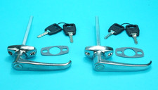 2 x Chrome L Handle Door Lock