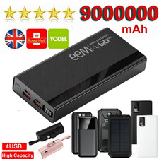 9000000mAh Power Bank 4 USB