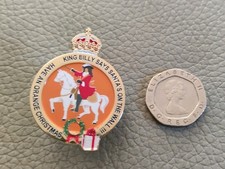 Ulster Loyalist Badge King Billy Santa's On The Wall .