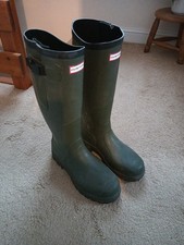 Hunter Balmoral Unisex Wellington Boots Size 10 Adjustable