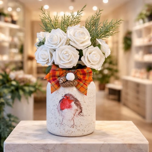 Large decoupaged glass - decoupaged, vase