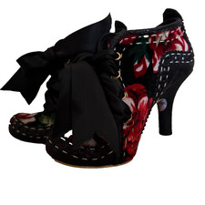 Irregular Choice Abigail's Third Party Heels Black Floral UK 5 (EU 38)