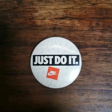 Original 1980s Nike Button Pin