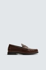 Zara Mens Smart Leather Brown