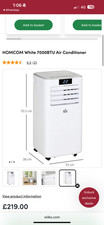 Homcom white 7000btu air - 7000btu,