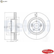 2x BRAKE DISC BG4111 FOR