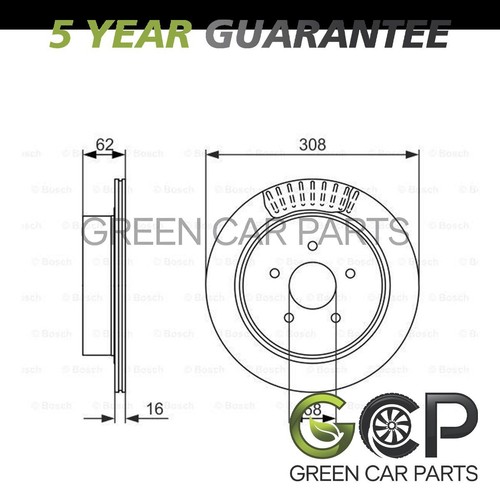 Brake disc rear gcp - disc, fits