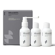 Topical Minoxidil 5% Spray for Hair Regrowth  Treatment for Men only - 3 Bottles