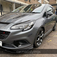 C.M.S Design Black Plastic Eyebrows to fit VAUXHALL CORSA E 2014-2019 GSI/VXR