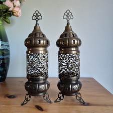 Ornate Pair Of Lanterns Metal