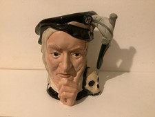 LARGE ROYAL DOULTON TOBY JUG “HAMLET” SHAKESPEARE SERIES D6672 EX CON 7 1/2”TALL