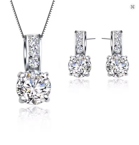 Silver filled classic crystal - silver,