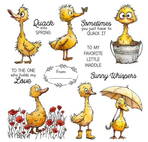 Clear stamps ducks transparent - stamps,