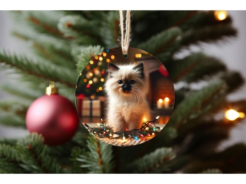 Ragdoll kitten ornament - kitten, seal