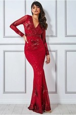 Goddiva Fab Red Sequin Evening