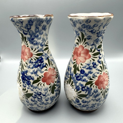Studio art pottery pair vases - studio,