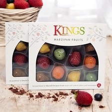 Luxury Kings Marzipan Fruits - Traditional Almond Sweet Selection Gift Box 150g