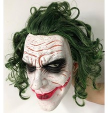 Full Head Mask Scary Halloween Party Costume Joker Horror Clown Cosplay Latex