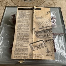 Vintage Aurora 1/72 Scale Viking Dragon Ship Kit, Unassembled Some Parts Sealed