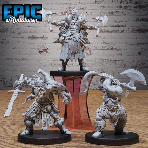 Viking barbarian dnd miniature - viking,