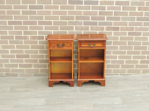 Pair compact bedside tables - pair,