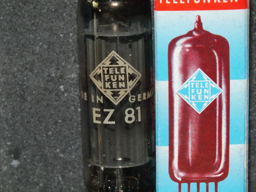 Ez81 telefunken square getter - square,