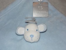 Primark monkey comforter soft toy NEW Early Days blue blankie