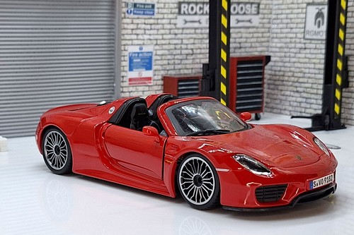 Porsche 918 spyder red - porsche, 1:24