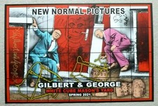 GILBERT AND GEORGE New Normal Pictures 2021 SIGNED ART EXHIBITION POSTER Dom P