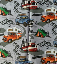 Campers Camping Scrap 9"x