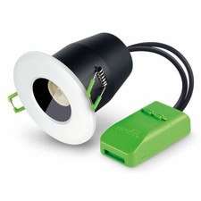 JCC JC010016/WH Fireguard Fire Rated Fixed Bathroom Shower Downlight White IP65