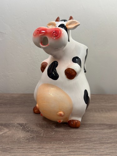 Ceramic cow creamer - creamer, milk