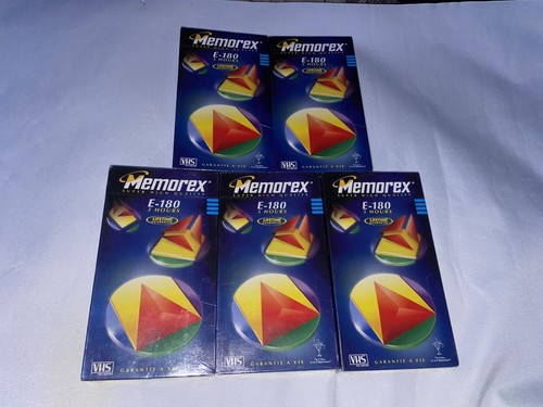 Lot 3hr 180 memorex vhs - of,