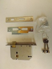 UNION - 2277 3 Lever Mortice Sashlock Satin Chrome 77.5mm 3in Box J2277-SC-3.00