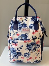Cath Kidston Cream Blue Floral CABIN Backpack Hand Luggage. Size: 42cm . SUPERB