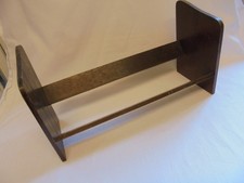 VINTAGE WOOD BOOK TROUGH WOODEN SHELF STORAGE DESK TOP