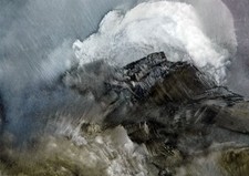 ORIGINAL SCOTTISH ART  - OIL PAINTING - TROTTERNISH RIDGE , ISLE OF SKYE